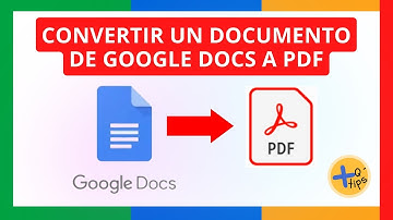 Cómo CONVERTIR un DOCUMENTO de GOOGLE DOCS a PDF