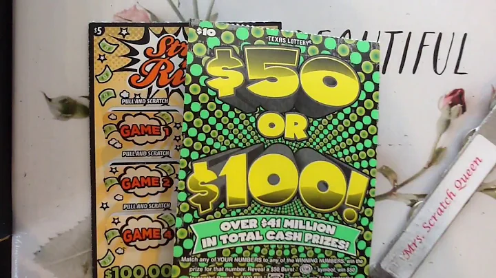 NEW TICKETS! $5 STRIKE IT RICH & $10 $50 OR $100 ~ TEXAS LOTTERY SCRATCH OFFS!!