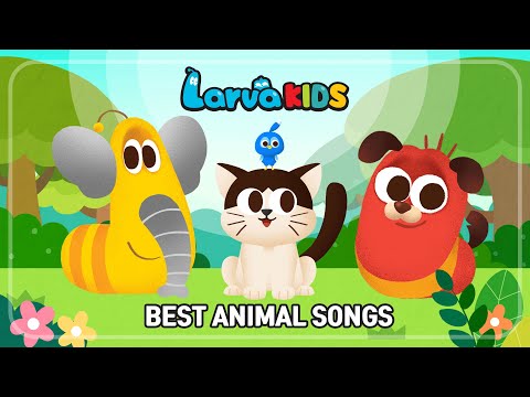 ★LARVA KIDS BEST5 ANIMAL SONG★ | animal song | compilation | 10min | for kids