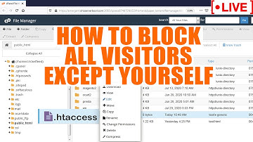[🔴LIVE] How to block all visitors except yourself?