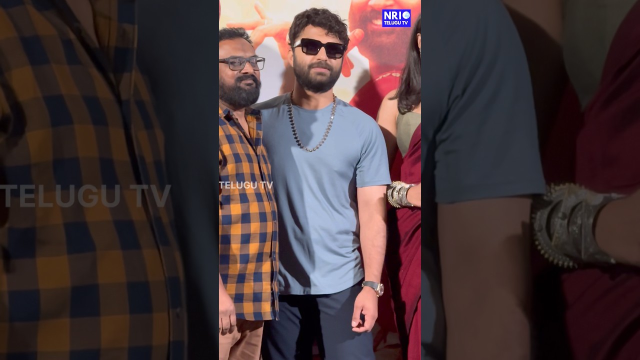 Герой #vishwaksen замечен на презентации тизера фильма Baghavathudu в студии Ramanaidu