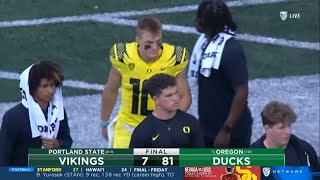 Oregon makes easy work of Portland State in 81-7 win