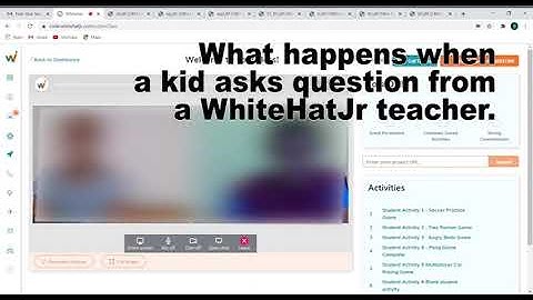 White Hat Jr — What Happens When You Ask Something To Their Unqualified Coding Teachers