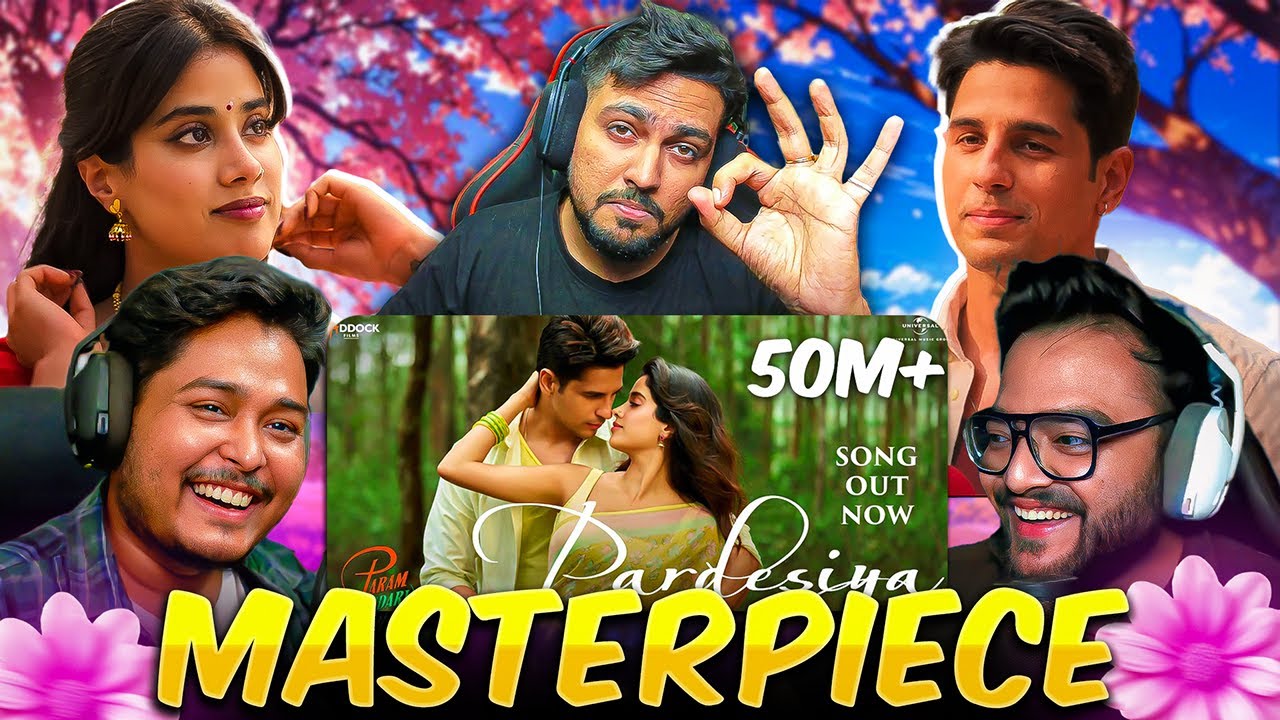 Pardesiya (Param Sundari) Song Reaction 😍 | Sidharth Malhotra, Janhvi Kapoor | Sonu Nigam