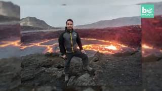 Playing With Fire - Photographer Gets Dangerously Close To Lava Lake - Erta Ale, Ethiopia