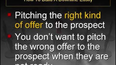 How To Build A Downline Easily - MLM Training - Jose Maria Fonseca