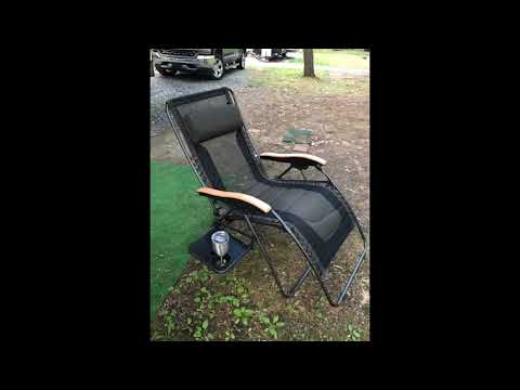 PORTAL Oversized Mesh Back Zero Gravity Recliner Chair, XL Padded Seat Adjustable Patio Lounge Chair