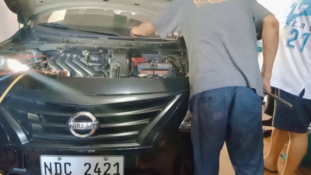 NISSAN ALMERA AC CLEANING AND REPLACE EVAPORATOR