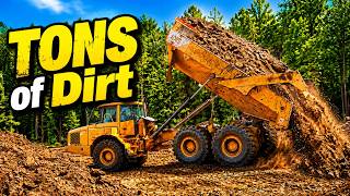 Bringing in TONS of Dirt for the CASTLE Driveway!!