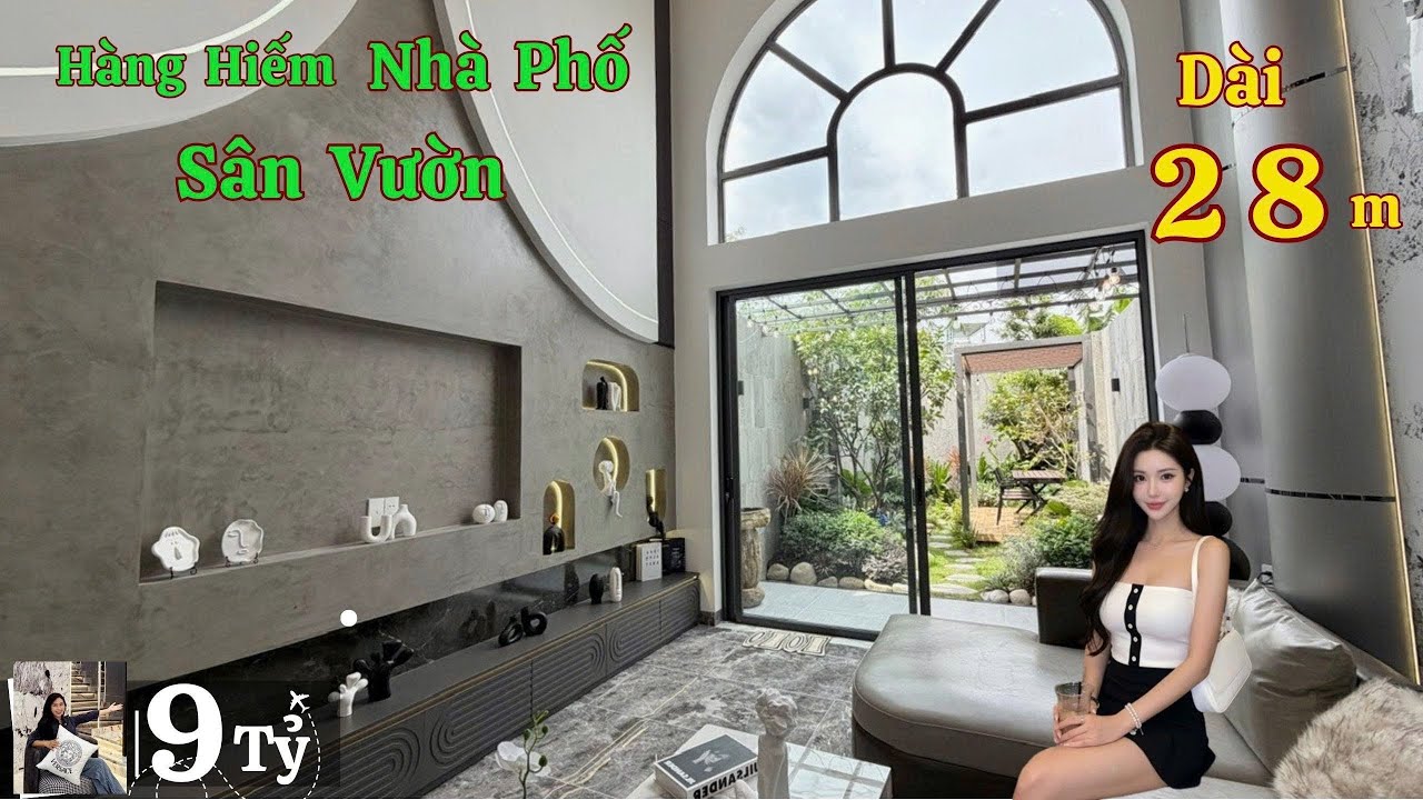 Nhà Phố Nghỉ Dưỡng Sân Vườn Dài Tới 28m Có Thang Máy - Đường 10m | Thiết Kế Cực Đẹp 2026