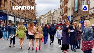 England, London’s Best Walking Tour 🇬🇧 PICCADILLY CIRCUS to COVENT GARDEN | Central London Tour. HDR