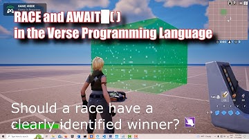 The Await ( ) Method and Race Concurrency in the Verse Programming Language