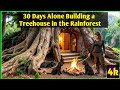Alone for 30 Days in the Jungle 🌿 Treehouse Survival Bushcraft Challenge @jurassicworld