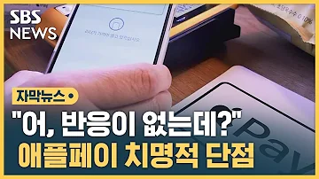 어 반응이 없는데 돌풍 애플페이 걸림돌 될까 자막뉴스 SBS
