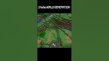I HATE TERRAIN GENERATION MINECRAFT MOMENT