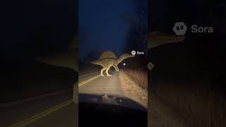 AI Dino Files#1 Spinosaurus Sighting  #sora2  #analoghorror #dinosaur