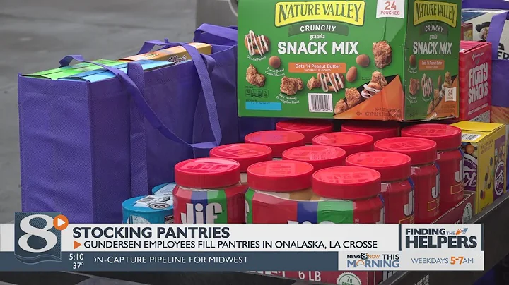 Gundersen employees donate food to Irving Pertsch ...