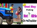 Desi Boy Picking up Hot Girl on Trackter // By Sumit Cool Dubey #Prank #Prayagraj #UttarPradesh