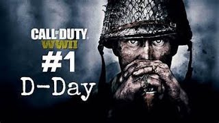 CALL OF DUTY WWII MISSION 1/D- DAY GAMEPLAY