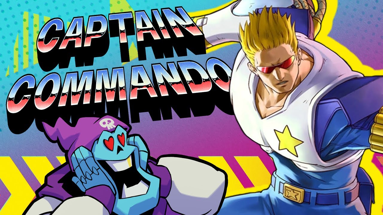 Captain Commando Arcade Game Flyer