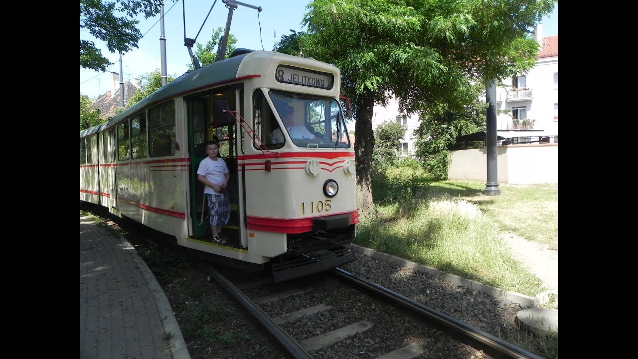 PRZEJAZD ZABYTKOWYM TRAMWAJEM NA LINII 8 W GDAŃSKU