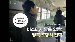 경북포항시탐방_수요응답형타보소버스_버스타기좋은안동