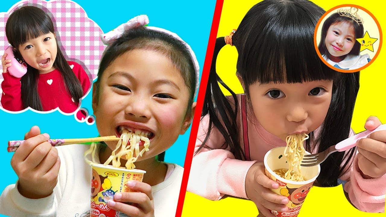 【コラボ】まりちゃん！アンパンマンラーメン買ってきて♪お留守番できるかな？　なりきり寸劇　HUGっと！プリキュアプリハート　アンパンマンABCキューブ　お世話ごっこ　魔法ごっこ