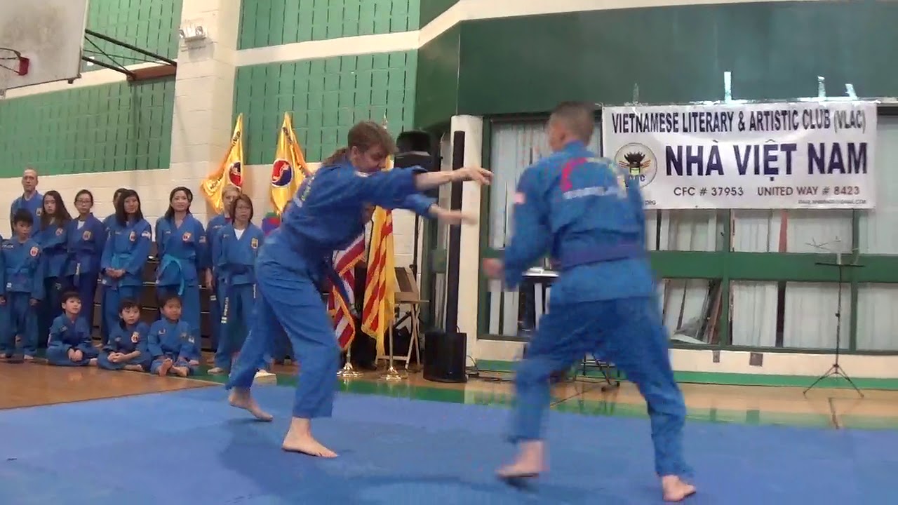 Vovinam demonstrated martial art during Thanksgiving lunch 2019 for