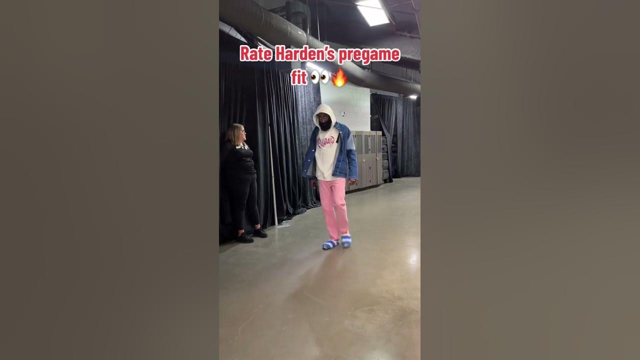James Harden rocked a fluffy purple sweater and fuzzy slippers for