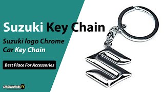 Suzuki logo Key Chain | Key Ring Chrome | Chrome Keychain