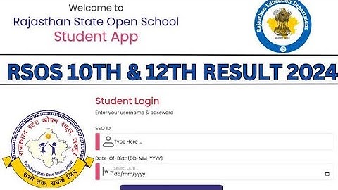 RSOS Result 2024 Released | How to check rajasthan open school result 2024 ?