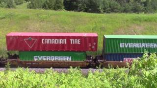 CN 121 intermodal stack train at Beare.