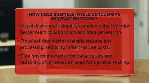 How Does Business Intelligence Drive Innovation Today? - Talking Tech Trends