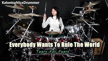 Tears For Fears - Everybody Wants To Rule The World // Drum cover by Kalonica Nicx