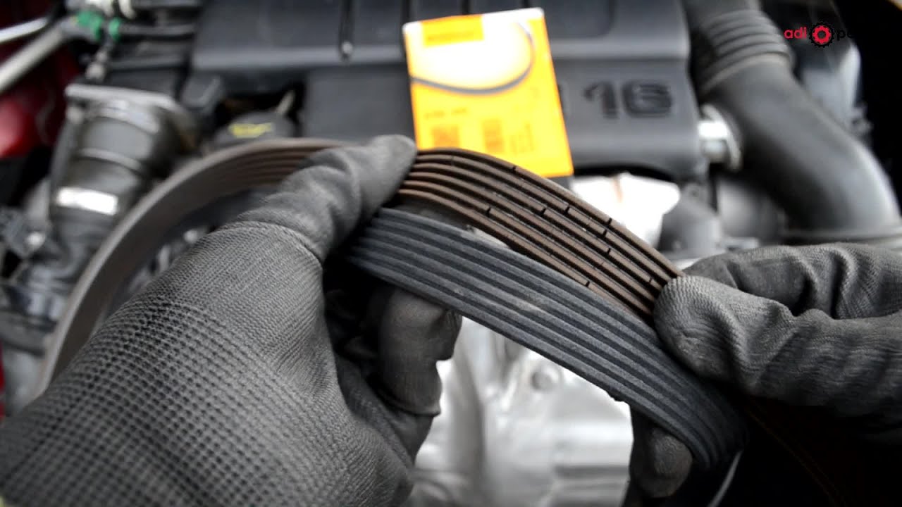 1.6 Hdi Tdci - How To Remove And Replace Auxiliary Drivebelt Peugeot Citroen Ford - Youtube