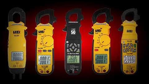UEi DL489 Digital Clamp Meter HVAC Amp Meter True RMS Multimeter Auto-ranging 6000 Counts Voltage