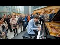 A Prodigy Boy Discovers Public Piano and Instantly Plays La Campanella — Girls Frozen in Awe!...