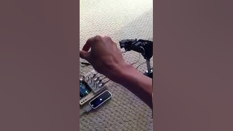 Gesture controlled robotic arm