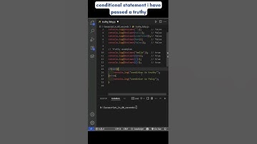Truthy vs Falsy in JavaScript 🔥 | JavaScript Hacks #3 #Shorts
