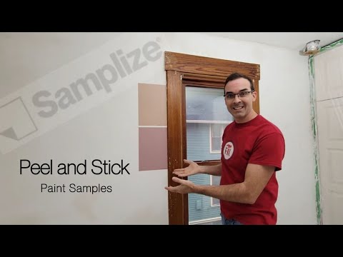 Peel and Stick Paint Samples Video | No Mess, Less Work, Less Cost