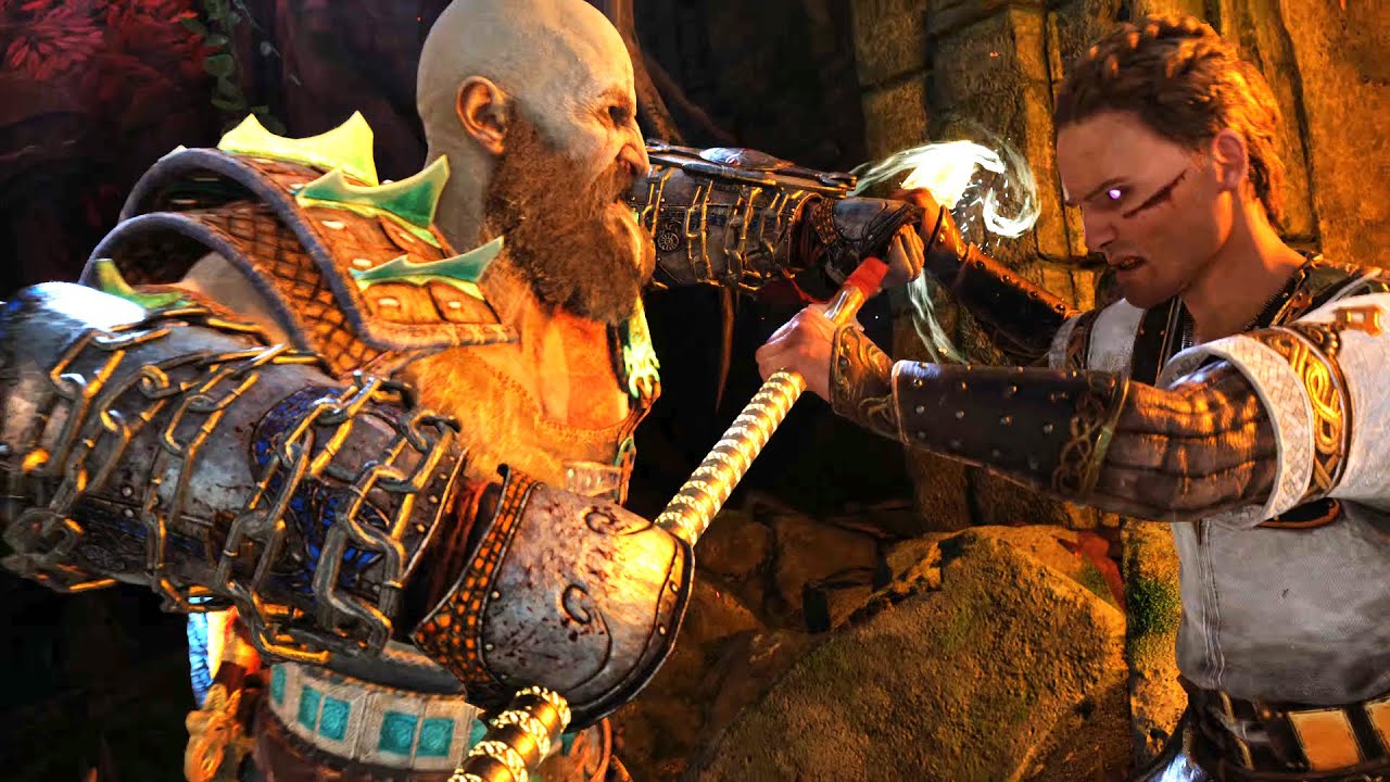 God of War 5 Ragnarok - HEIMDALL Boss Fight Vs Kratos (4K 60FPS