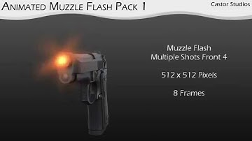 Animated Muzzle Flash Pack 1