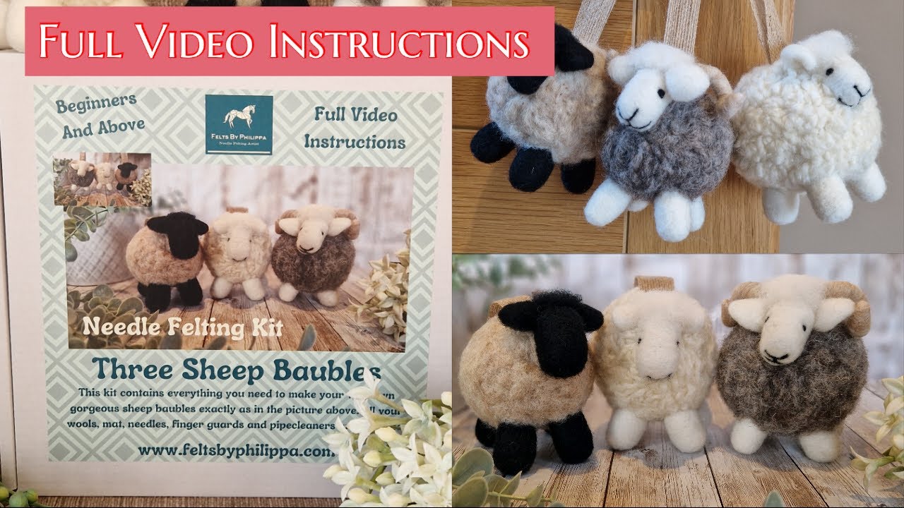 Black Sheep Needle Felting Kit (Easy Beginner)