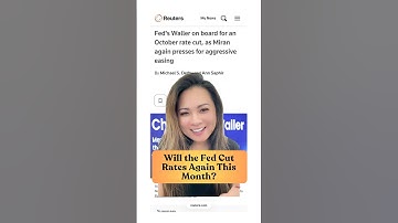 Could the Fed cut rates in October? #USA #FederalReserve #Fed #InterestRate #Interest #Rate #Housing