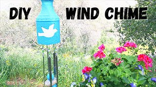 DIY Wind Chime Using Glass Jar - Altered Bottle Art