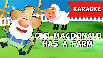 Old MacDonald Had A Farm Karaoke Instrumental Music Only | Nursery Rhymes,