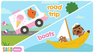 Sago Mini ROAD TRIP & BOATS ⛵ | Interactive Learning Videos for Kids | Sago Mini World Gameplay