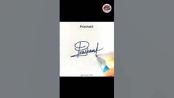 Prashant name signature style