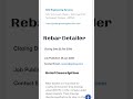 REBAR DETAILER Slry 25 k to 60k @urgent_job_vacancy @WeAreHIRINGG #immediatejoiners #hiring
