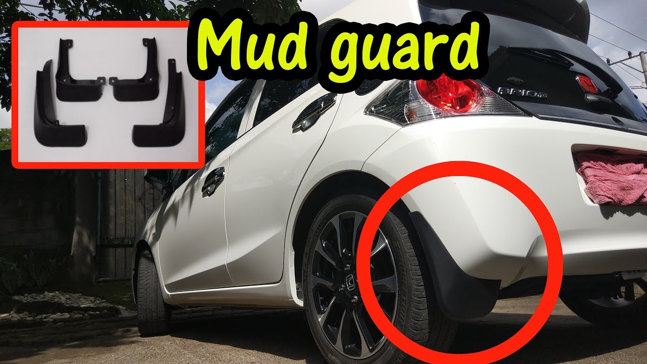Mud Guard, Penahan lumpur Honda Brio - YouTube.